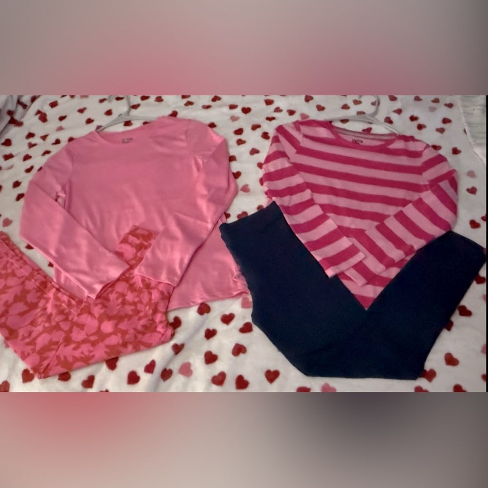 2 Spotted Zebra LS Tops with 1 Spotted Zebra & 1 Amazon Essential Legging! New